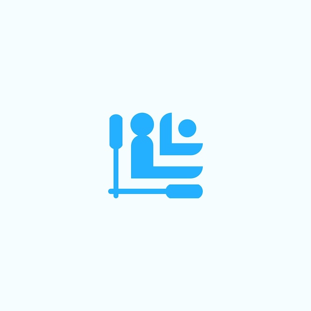 Plik wektorowy paddle kayaking and swimming lake proste ikona logo