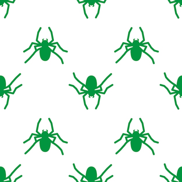 Plik wektorowy pająk wektor bez szwu deseń na białym tle owad wzór wydruku na tekstyliach