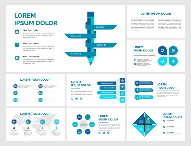 Pakiet Infographic Element Strategii Biznesowej