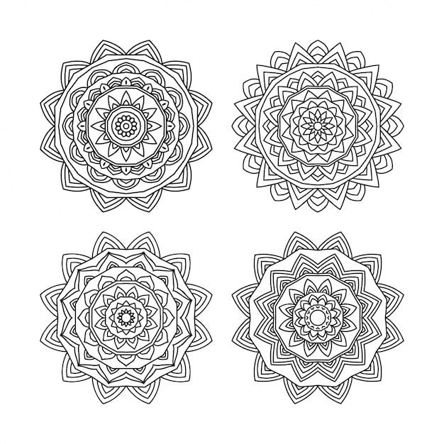 Pakiet Kwiatów Mandala 4.