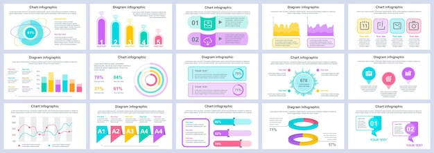 Pakiet Szablonów Prezentacji Infografiki Biznesowych I Finansowych