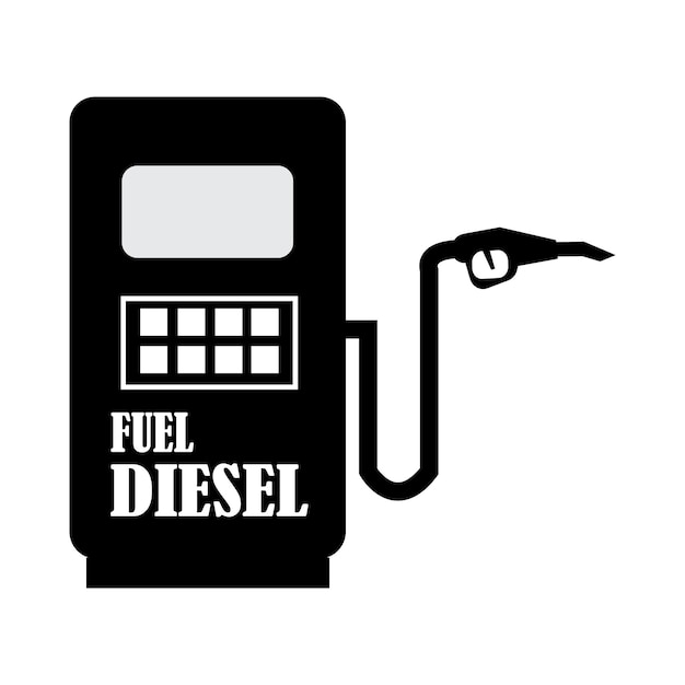 Paliwo Diesel Ikona Logo Wektor Szablon Projektu