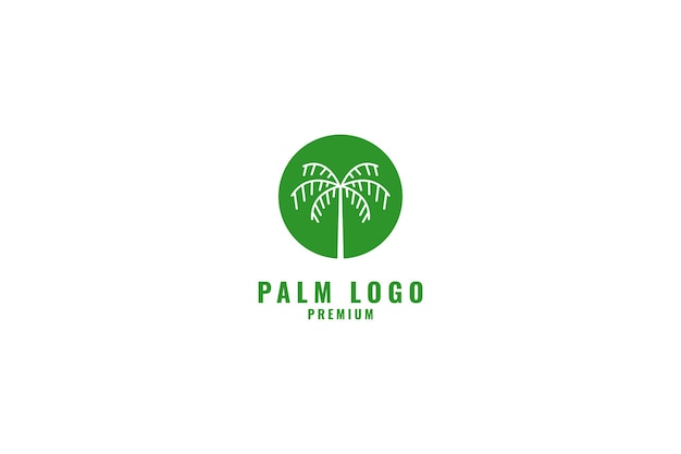 Palm Logo Projekt Ilustracji Wektorowych Pomysł