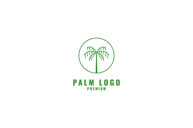 Palm Logo Projekt Ilustracji Wektorowych Pomysł