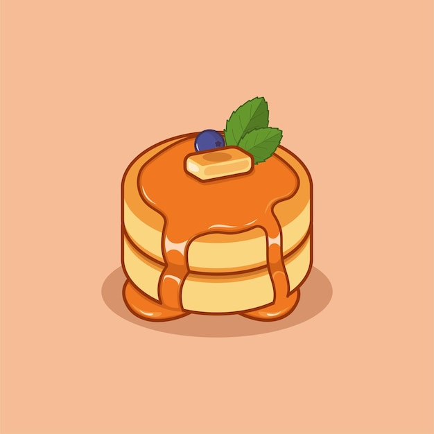 Pancake Delicious wektor dla Narodowego Dnia Pancake