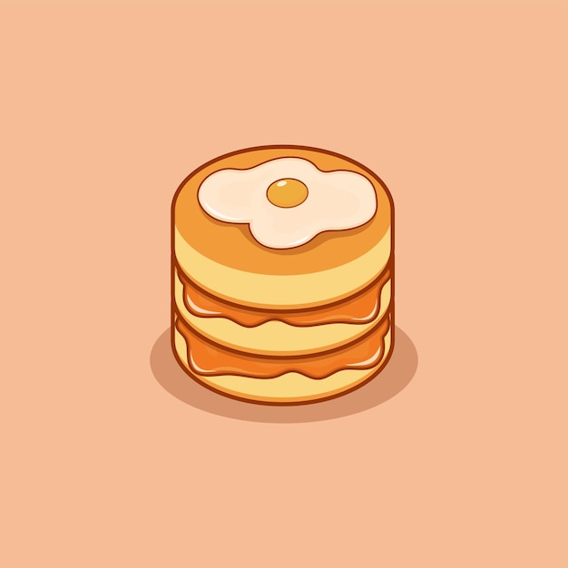Pancake Delicious wektor dla Narodowego Dnia Pancake
