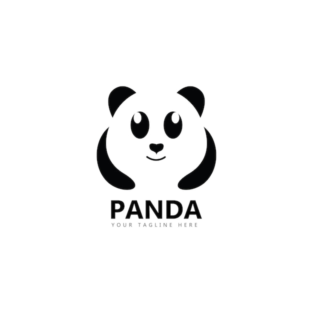 Plik wektorowy panda logo szablon wektor ilustracja