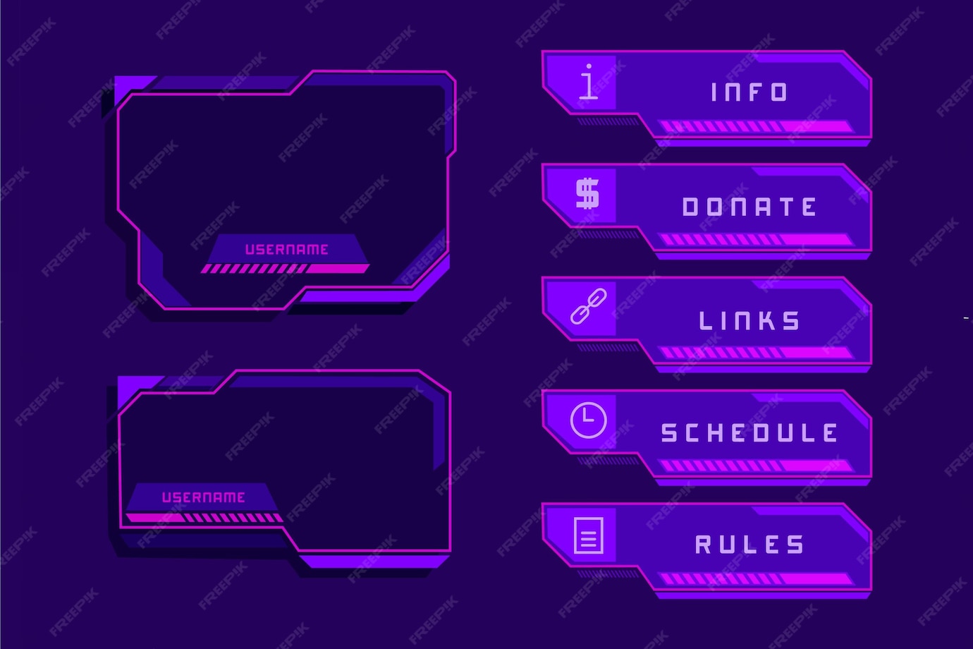 Панели 320 пик для twitch