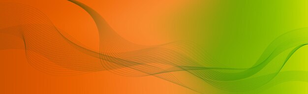 Panoramiczne kolorowe światło abstrakcyjne stylowe multi tło z falistymi liniami Vector