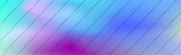 Panoramiczny Abstrakcyjny Niebieski Gradient W Tle Sieci Vector