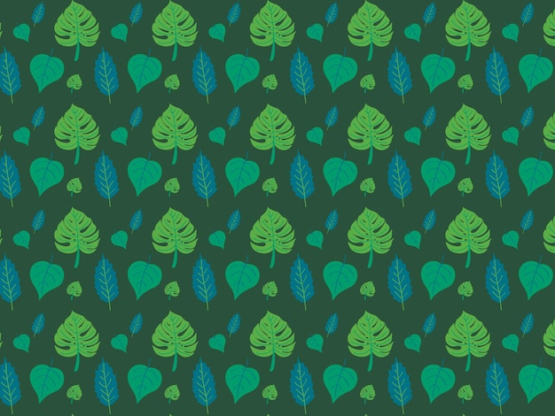 Papel Tapiz Hojas de arboles de color verde