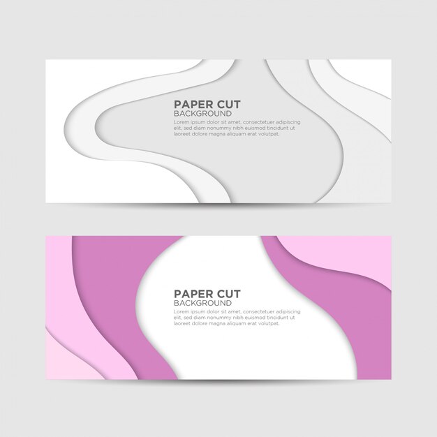 Paper Cut Banner for Business