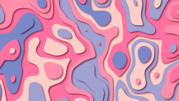 Papercut kolorowe warstwy 3D kolor tekstury tła