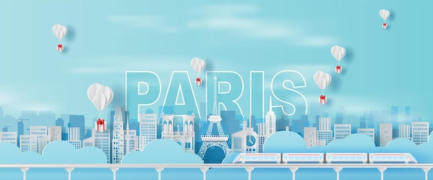 Papierowa Sztuka I Rękodzieło W Podróży Wakacje Wieża Eiffla Paryż Miasto Francja Wakacje W Podróży