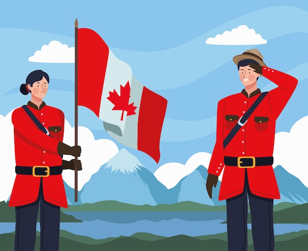 Para Kanadyjskich żołnierzy