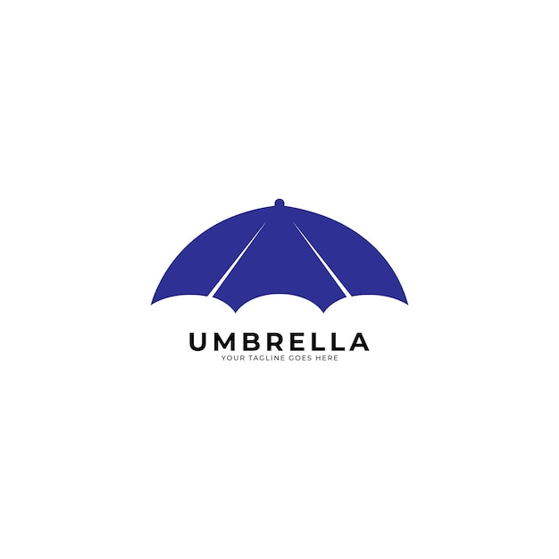 Parasol Logo Ubezpieczenie Logo Design Vector