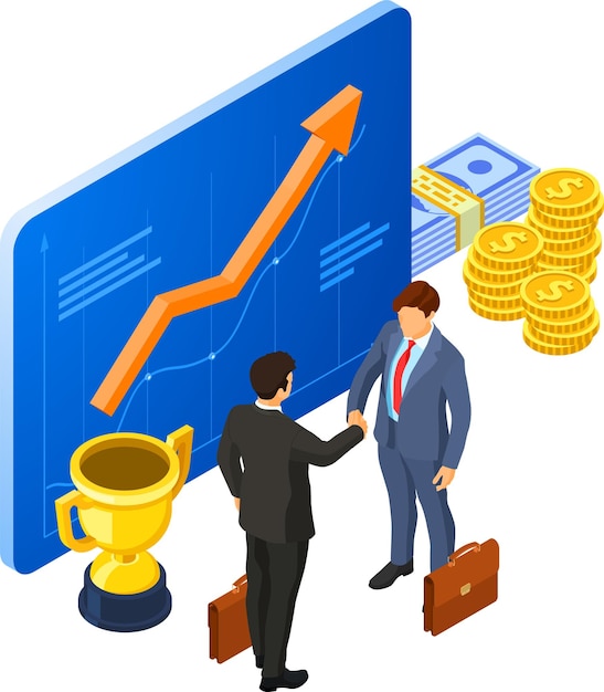 Partnerstwo uścisk ręki Business Mans B2B