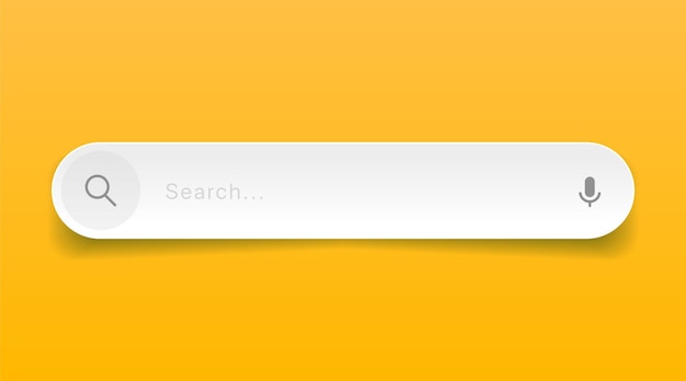 Pasek Wyszukiwania Wyszukiwarki Internetowej Dla Adresu Wyszukiwania Aplikacji Mobilnej Interfejsu Użytkownika I Paska Nawigacji