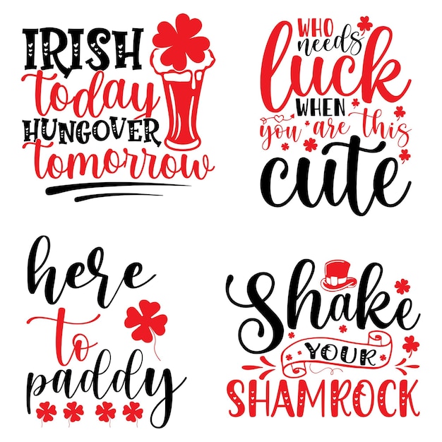 Patrick's Day Lucky Svg Design