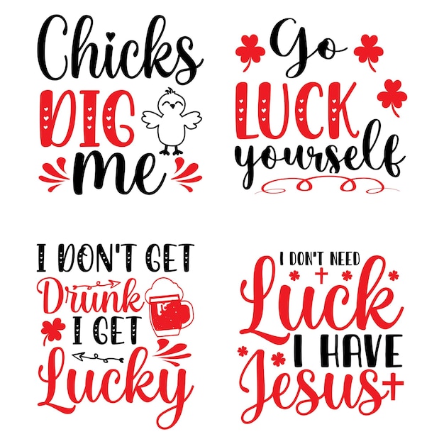 Patrick's Day Lucky Svg Design