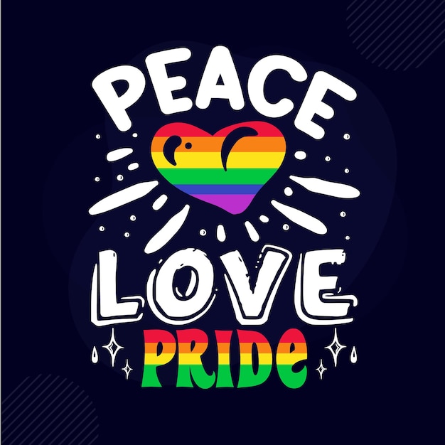 Peace Love Duma Typografia Premium Vector Design Szablon Cytat