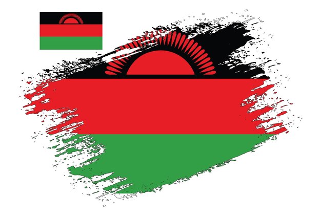 Pędzel projekt wektor flaga Malawi