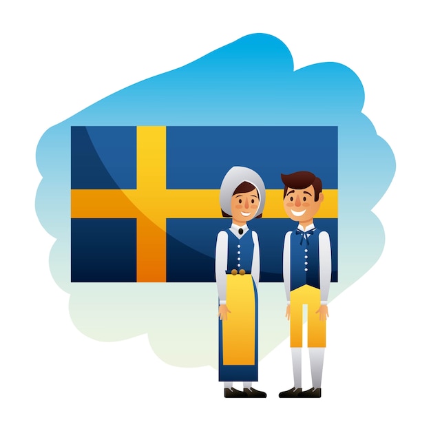 Plik wektorowy pełnia szwedzkich celebracji