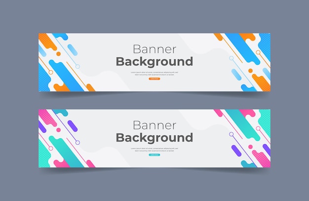 Pełnokolorowy abstrakcyjny baner