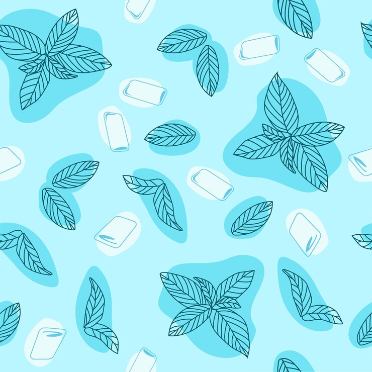 Wektor peppermints candy seamless pattern