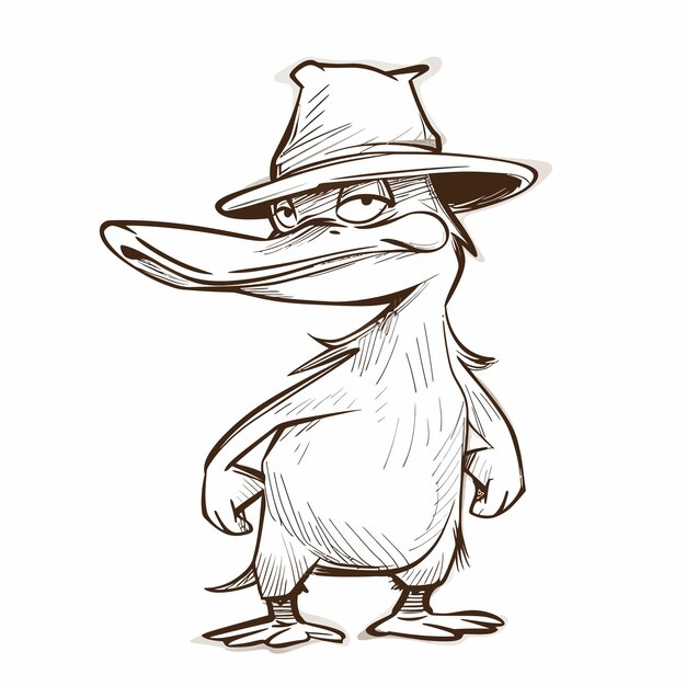 Plik wektorowy perry_the_platypus_vector_cartoon_illustration