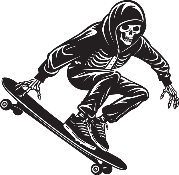 Phantasmagorical Phases Cycles of Skeleton SkateboardingSkele Style Sensation The Fash