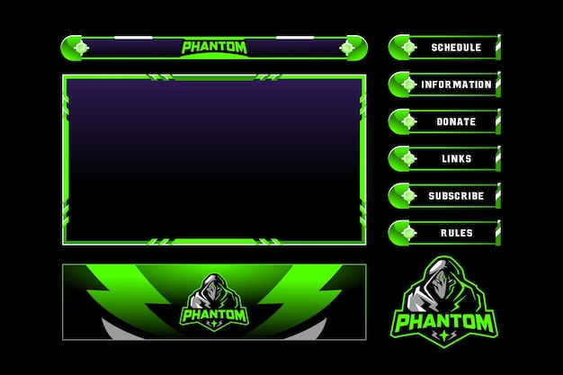 Plik wektorowy phantom stream overlay package (pakiet pokrycia strumienia widma)