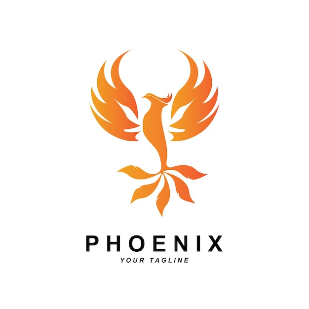 Phoenix logo ikona wektor ilustracja szablon projektu marki firmy