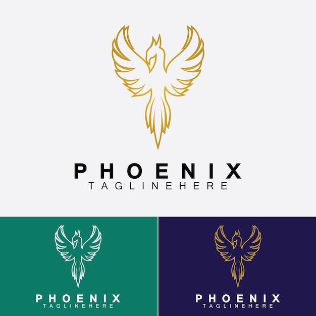 Phoenix Logo Wektor Ilustracja Szablon Projektu