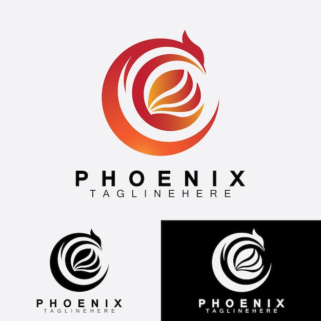 Phoenix Logo Wektor Ilustracja Szablon Projektu