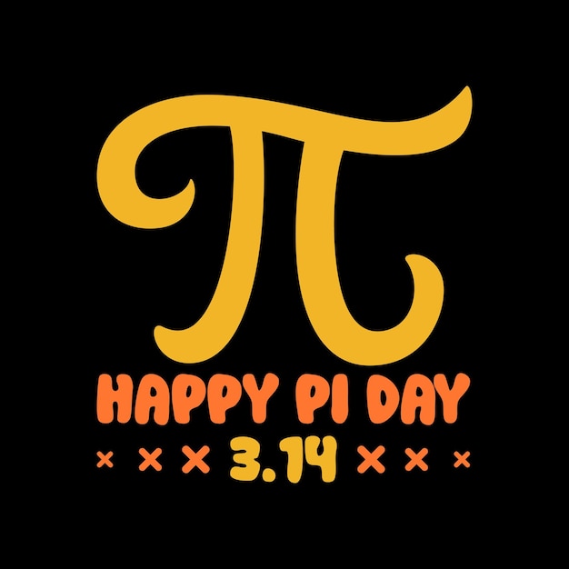 Pi day logo wektorowy projekt koszulki