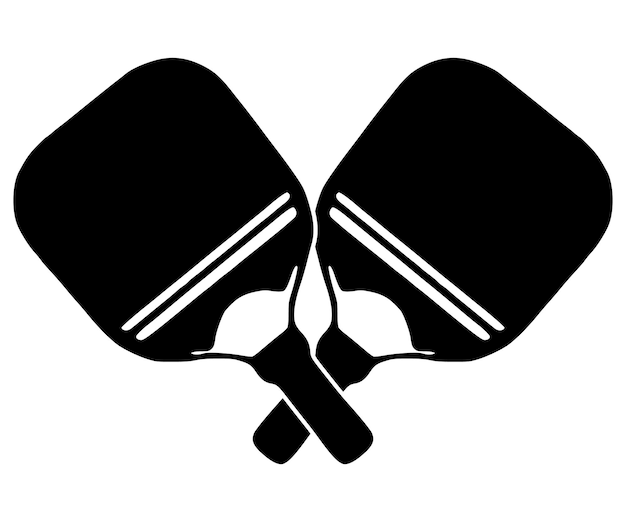 Pickleball Paddle Drukowalna Ilustracja Wektorowa Pickleball Clipart Symbol Nietoperza Wysokiej Jakości