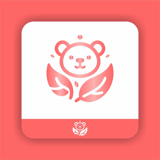 Plik wektorowy piękna inspiracja logo z głową niedźwiedzia odpowiednia dla twojej firmy