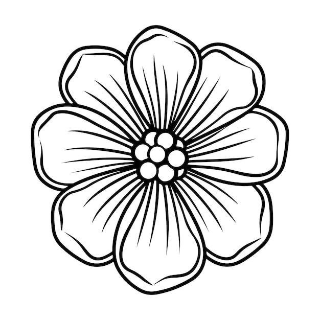 Plik wektorowy piękna kwiatowa ikona na białym tle generatywny ai