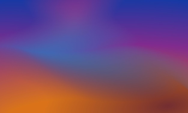 Piękne tło gradientowe o gładkich i miękkich fioletowo-niebieskich i pomarańczowych kolorach