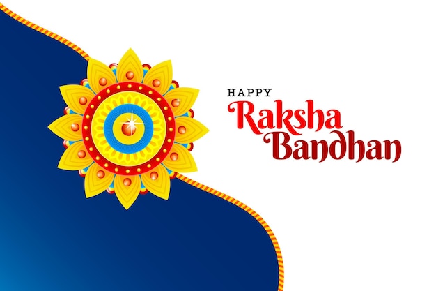 Piękne Zdobione Rakhi Na Czerwonym Tle Dla Ilustracji Wektorowych Raksha Bandhan