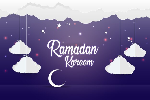 Piękny 2018 Święty Ramadan Mubarak nocy tło