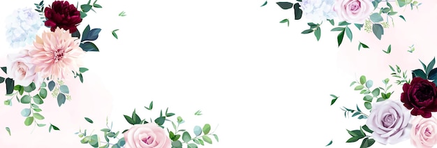 Plik wektorowy piękny kwiatowy banner