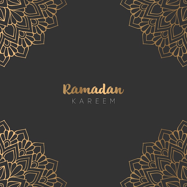 Piękny Projekt Karty Z Pozdrowieniami Ramadan Kareem
