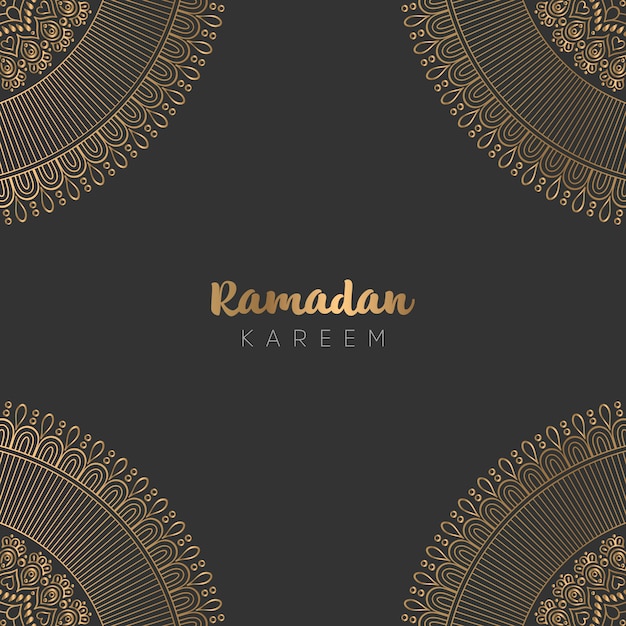 Piękny Projekt Karty Z Pozdrowieniami Ramadan Kareem