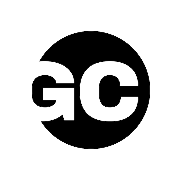 Pierwsza litera monogramu typografii marki GC