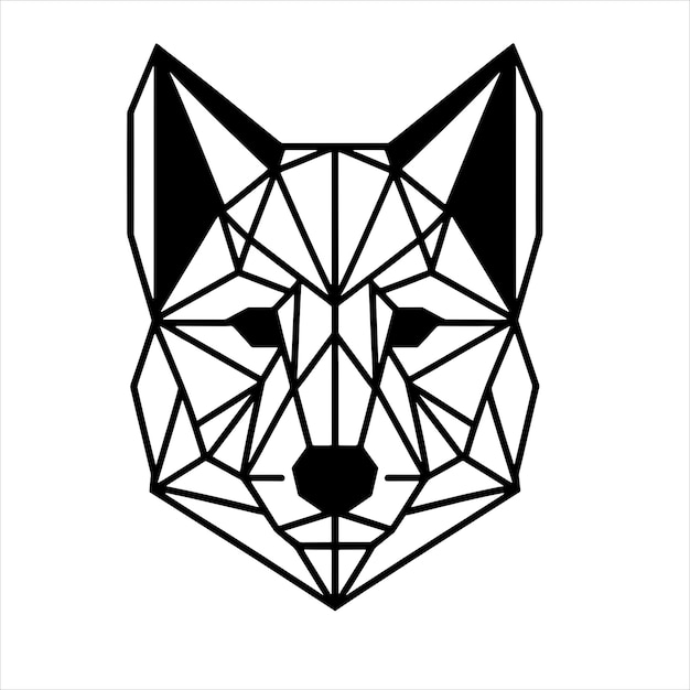 Pies geometryczny Svg