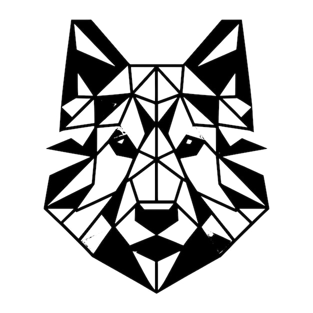 Pies geometryczny Svg