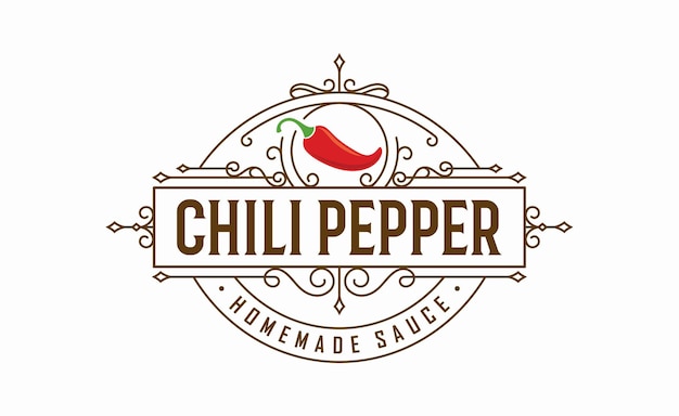 Pikantna papryka chili w stylu vintage