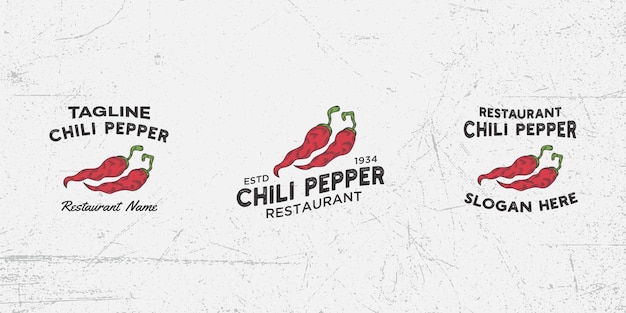 Pikantne chili logo szablon wektor, papryka chili, ostre chili, czerwone chili, pikantne jedzenie